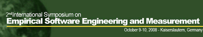 International Symposium on Empirical Software Engineering and Measurement