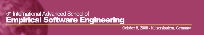 International Advanced School of Empirical Software Engineering